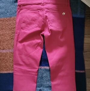 Tory Burch Pink Straight Leg Pants